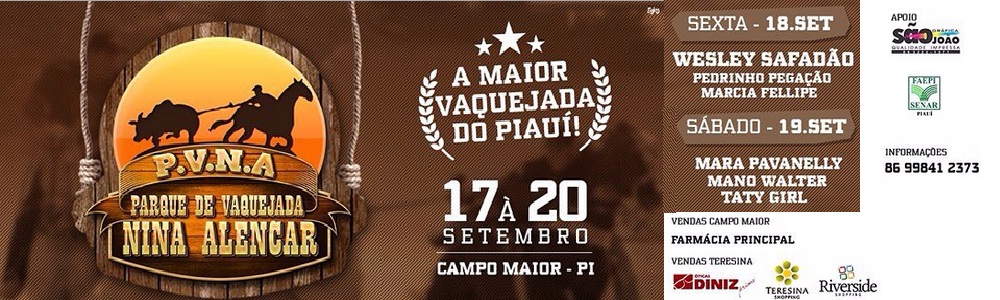 17 a 20/Set Vaquejada de Campo Maior/PI